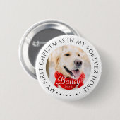 Mijn eerste Kerstfeest voor altijd Thuis Modern Pe Ronde Button 5,7 Cm (Voorkant /achterkant)