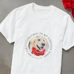 Mijn eerste Kerstfeest voor altijd Thuis Modern Pe T-shirt<br><div class="desc">Dit eenvoudige en klassieke ontwerp is samengesteld uit serif typografie en voegt een douanefoto toe. "Mijn eerste Kerstmis in mijn voorgoed thuis" omringt de aangepaste foto.</div>