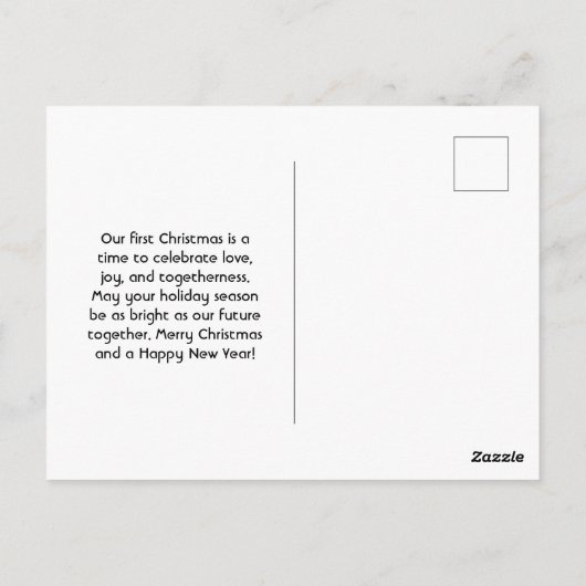 Mijn eerste kerstfoto Baby Briefkaart (Achterkant)