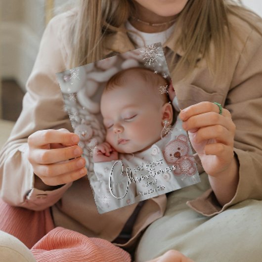 Mijn eerste kerstfoto Baby Briefkaart