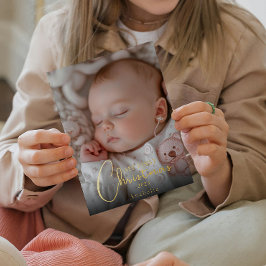 Mijn eerste kerstfoto Baby Folie Feestdagenkaart