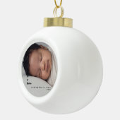 Mijn eerste kerstfoto-Baby Keramische Bal Ornament (Rechts)