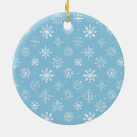 Mijn eerste kerstfoto Baby Light Blue Keramisch Ornament (Achterkant)