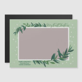 Mijn eerste kerstfoto Baby Magnetische Kaart (Voorkant / Achterkant)