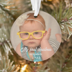 Mijn eerste kerstfoto baby ornament