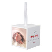 Mijn eerste kerstfoto-Baby Ornament met foto's (Achter hoekig)