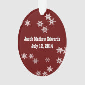 Mijn eerste kerstfoto-Baby-versiering Ornament (achterkant)