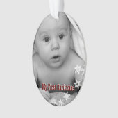 Mijn eerste kerstfoto-Baby-versiering Ornament (voorkant)