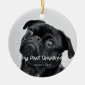 Mijn eerste kerstfoto bevestigen keramisch ornament (Voorkant)