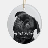 Mijn eerste kerstfoto bevestigen keramisch ornament (Links)