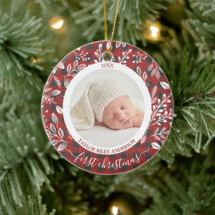 Mijn eerste kerstfoto Buffalo Pset Keramisch Ornament