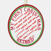 Mijn eerste kerstfoto in ruste Lijst Keramisch Ornament (Links)