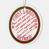 Mijn eerste kerstfoto in ruste Lijst Keramisch Ornament (Links)