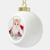 Mijn eerste kerstfoto keramische bal ornament (Rechts)