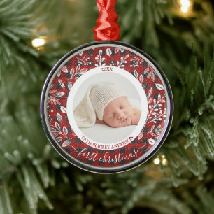 Mijn eerste kerstfoto maken metalen ornament
