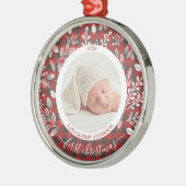 Mijn eerste kerstfoto maken metalen ornament (Links)