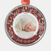 Mijn eerste kerstfoto maken metalen ornament (Voorkant)