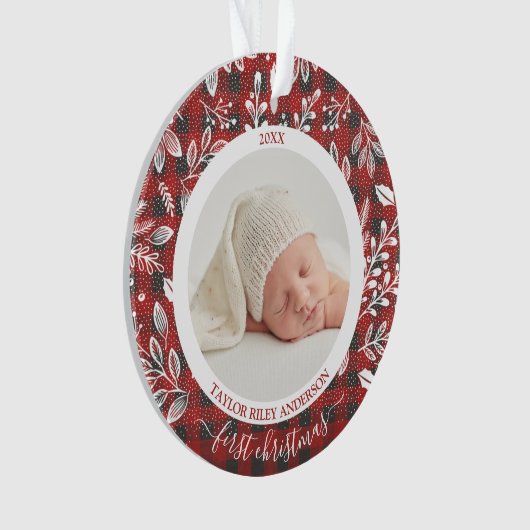 Mijn eerste kerstfoto maken ornament (voorkant)