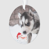 Mijn eerste kerstfoto met de naam Dog Bone Ornament (voorkant)
