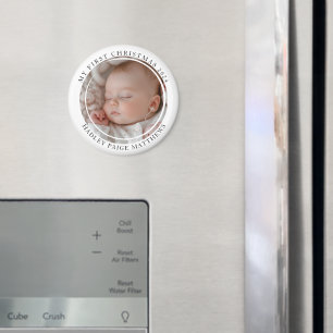 Mijn eerste kerstfoto op maat Baby Magneet