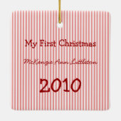 Mijn eerste kerstfoto-Ornament Keramisch Ornament (Achterkant)