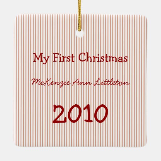 Mijn eerste kerstfoto-Ornament Keramisch Ornament (Achterkant)