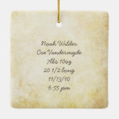 Mijn eerste kerstfoto-Ornament Keramisch Ornament (Achterkant)