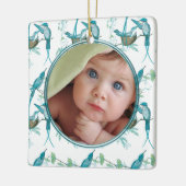 Mijn eerste kerstfoto-Ornament Keramisch Ornament (Links)