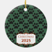 Mijn eerste kerstfoto-Ornamenten uppy Keramisch Ornament (Achterkant)