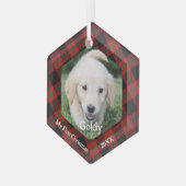 Mijn eerste kerstfoto Pset foto Glas Ornament (Voorkant links)