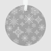 Mijn eerste kerstfoto - Sneeuwvlokken Ornament (achterkant)