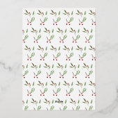 Mijn eerste kerstfoto vakantiescript folie feestdagenkaart (Achterkant)