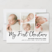 Mijn eerste kerstfoto voor Baby Feestdagenkaart (Voorkant)