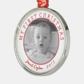 Mijn eerste kerstfotoornament Keepomwille Metalen Ornament (Links)
