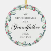 Mijn eerste kerstgrootvader, Foto Keepomwille Keramisch Ornament (Voorkant)
