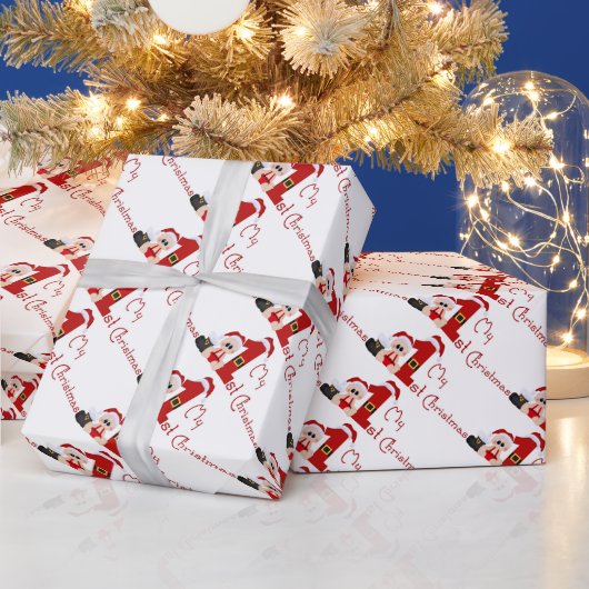 Mijn eerste kerstinpakpapier met unisex baby cadeaupapier (Feestdagen)