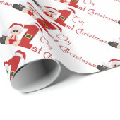 Mijn eerste kerstinpakpapier met unisex baby cadeaupapier (Rol Hoek)