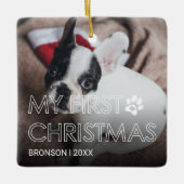 Mijn eerste kerstkeramische Ornament eten (Voorkant)