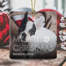 Mijn eerste kerstkeramische Ornament eten