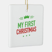 Mijn eerste kerstkeramische versiering keramisch ornament (Rechts)