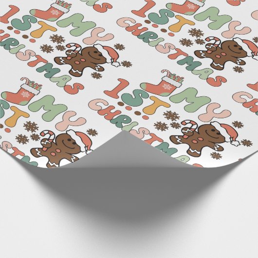 Mijn eerste kerstkerst cadeaupapier (Hoek)