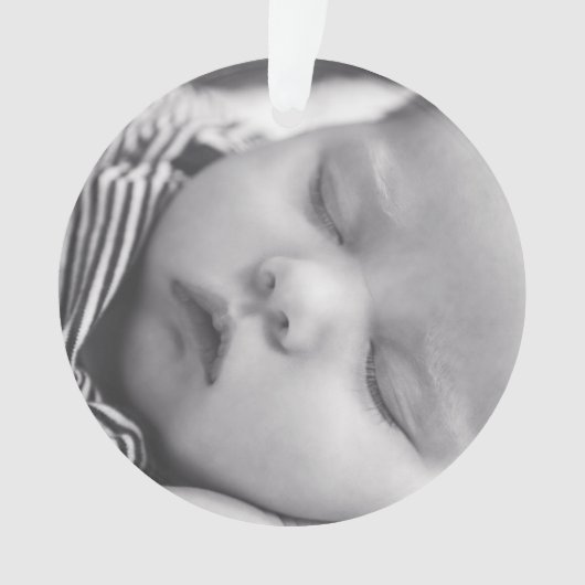 Mijn eerste kerstkerstkerstgepersonaliseerde kerst ornament (voorkant)