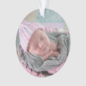 Mijn eerste kerstkerstkerstgepersonaliseerde kerst ornament (voorkant)