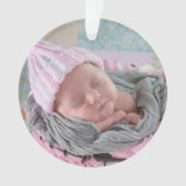 Mijn eerste kerstkerstkerstgepersonaliseerde kerst ornament (voorkant)