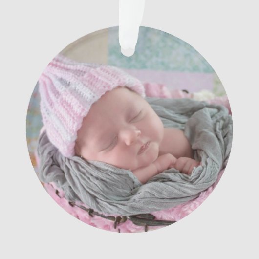 Mijn eerste kerstkerstkerstgepersonaliseerde kerst ornament (voorkant)