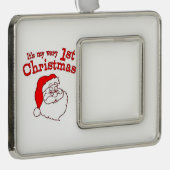 Mijn eerste kerstkerstkerstkerstkerstkerstkerstker verzilverd omlijst ornament (Rechts)
