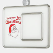 Mijn eerste kerstkerstkerstkerstkerstkerstkerstker verzilverd omlijst ornament (Links)