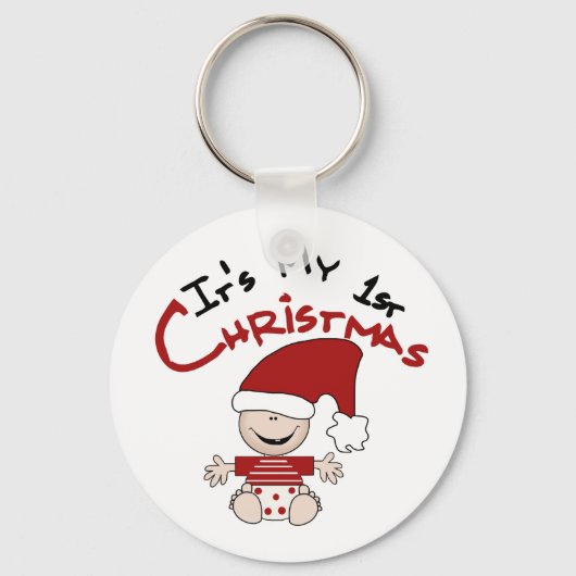 Mijn eerste kerstkersttshirts en Baby Sleutelhanger (Voorkant)