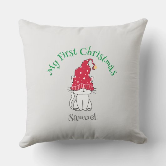 Mijn eerste kerstkussen - aanpasbaar kussen (Achterkant)