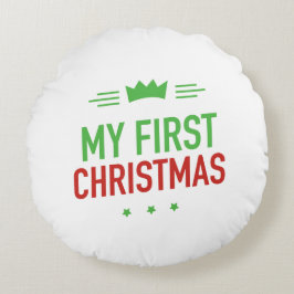 Mijn eerste kerstkussen rond kussen